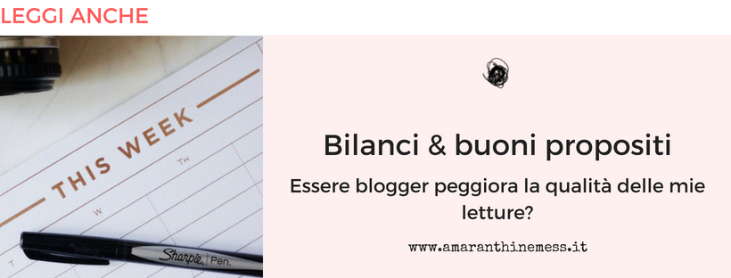 organizzare il blog e le letture leggi anche bilanci e buoni propositi